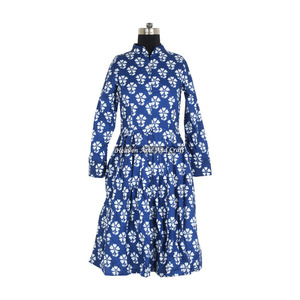 New India DHB012 Vestido de niñas Tela de algodón estampada con patrón único - Product Image 5