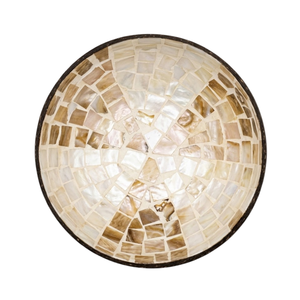 <b>Coconut</b> <b>shell</b> bowl featuring detailed carved artwork eco conscious finish smooth polished surface for kitchens - Product Image 1
