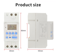 Interrupteur électronique intelligent programmable hebdomadaire LCD de haute qualité AHC15A 220V/240V, courant maximal de 25A, alimenté par batterie, numérique