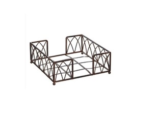 Nouveau porte-serviettes en fer au design minimaliste, finition noire mate thermolaquée, pour la restauration en plein air et la table de restaurant - Product Image 1