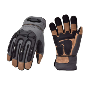 Work Safety Cheap Price Windproof Waterproof Leather <b>Touchscreen</b> Compatible Full Finger Breathable Hook Loop Closure <b>Gloves</b> - Product Image 4