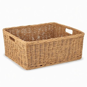 Grand panier en jonc de mer naturel durable, conçu pour une organisation et des solutions de rangement pratiques à la maison - Product Image 6