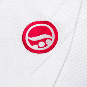 Nouveautés : Kimono de Jiu-Jitsu BJJ Shoyorol Batch 136 blanc, respirant, 100 % coton, 440 g, coupe ample, avec logo personnalisé - Product Image 3