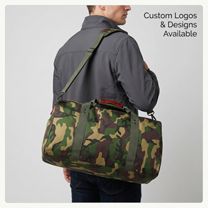 Sac de voyage tactique camouflage imperméable |   Sac de sport et de voyage de grande capacité pour la salle de sport et les activités de plein air |   Logo personnalisé sur coque souple - Product Image 3