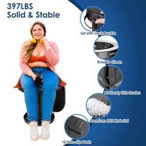 Kit de Inodoro Portátil Retráctil para Adultos con Tapa de Altura Ajustable, Bolsa de 20 Galones para Garaje, Orinal de Emergencia Plegable - Product Image 5