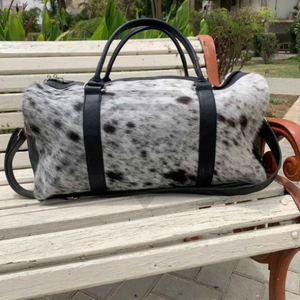 Bolsa de Viaje de Fin de Semana con Cierre, de Piel Auténtica, Unisex, Accesorios de Moda, Color/Logotipo Personalizable, Duradera, Clásica, Personalizada - Product Image 6