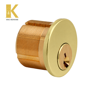 Cylindre de serrure à mortaiser 28 mm, rainure SX, laiton poli, faible MOQ, service personnalisé disponible - Product Image 2