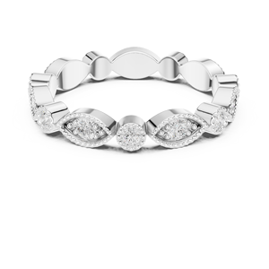 แหวนสลักทอง14k ประดับอัญมณีสวยงามหรูหรา - Product Image 5