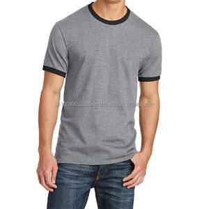 Camiseta al por mayor 100% algodón 180 g/m² OEM/ODM con logo personalizado impreso, camiseta lisa unisex para hombre hecha de tela jersey. - Product Image 3