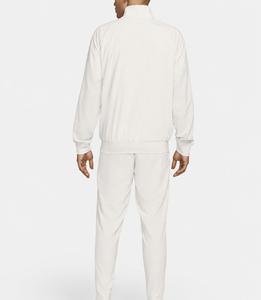 Men's <b>White</b> <b>Tracksuit</b> Full Sleeve Zipper Closure Casual Autumn Wear Solid Color 100% Cotton Side Pockets Regular Fit - Product Image 2