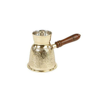 Cafetière Ibrik en cuivre authentique de style moyen-oriental avec bec verseur lisse - Product Image 5