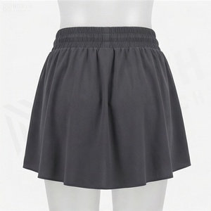 Women <b>Elastic</b> Waist Asymmetrical Drawstring Shorts Solid Color Casual Style High Waisted Comfortable Fit All Seasons Wear - Product Image 2