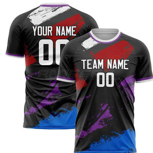 Custom Sublimated Soccer Jerseys Moisture Wicking Football Shirt Short Sleeve New Design <b>Athletic</b> Fit Bulk Soccer Team Apparel - Product Image 3