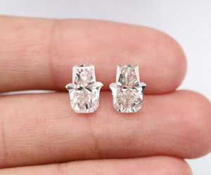 เพชร OM GEMS รุ่นยอดนิยม 3.92 กะรัต CVD/HPHT เพชรเลี้ยงในห้องปฏิบัติการ รูปทรงฮัมซาแบบสั่งทำพิเศษ คุณภาพ VVS-VS เจาะด้วยเลเซอร์ เพชรคู่สำหรับทำเครื่องประดับ - Product Image 5