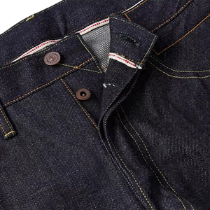 Jeans de mezclilla japonesa selvedge rectos personalizados 2026, nuevos, rojos, con borde autoadhesivo, 100% algodón, denim crudo, cintura media, teñido en prenda, para hombre, invierno - Product Image 4