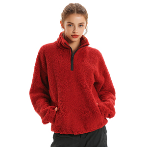 เสื้อแจ็คเก็ตขนเฟลซเชอร์ปาแบบไหล่ตกสำหรับผู้หญิง เสื้อแจ็คเก็ตขนเฟลซเชอร์ปาสำหรับฤดูหนาว เสื้อแจ็คเก็ตขนเฟลซเชอร์ปาแบบคอตั้งติดซิปสำหรับผู้หญิง - Product Image 1