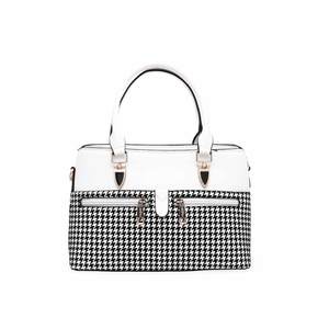 <b>White</b> <b>Tote</b> Handbag P55563 - Product Image 3
