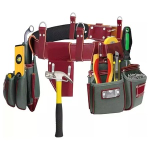 OEM Service Latest Design Reusable Leather <b>Tool</b> <b>Bag</b> / Top Quality Customized Logo Genuine Leather <b>Tool</b> <b>Bag</b> - Product Image 5