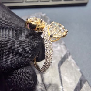 Anillo de Diamantes con Engaste de Oro Amarillo Sólido de 10k de Primera Calidad, Certificado por IGI, para Uso Diario y Ocasiones Especiales - Product Image 6