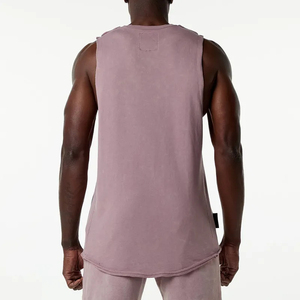 Camiseta Deportiva sin Mangas para Hombre, Elegante, de Poliéster/Algodón, Secado Rápido y Transpirable, Ropa de Gimnasio para Verano - Product Image 4