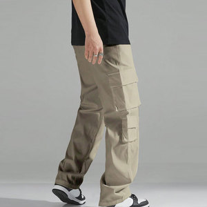 Pantalones Holgados de Corte Relajado para Hombre con Estilo Moderno, Pantalones Holgados con Entrepierna Caída y Aspecto Atrevido - Product Image 3