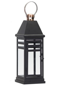 Customized Factory Bulk Selling Metal & Glass <b>Lantern</b> With <b>Black</b> Finish Candle <b>Lantern</b> for Hotels & Home Decor Handmade - Product Image 4
