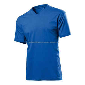 T-shirt unisexe en coton de haute qualité, coupe ajustée, col en V, manches courtes, personnalisable avec votre logo - Product Image 4