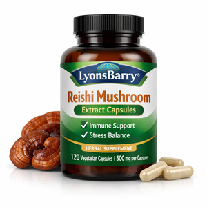Capsules d'extrait de champignon Reishi, soutien immunitaire, équilibre du stress, complément alimentaire, fournisseur OEM GMP pour l'exportation - Product Image 3