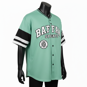 T-shirt 100% coton pour homme, coupe ample, imprimé, maillot de baseball pour homme, tissu en maille polyester respirant de qualité supérieure, panneau GSM, logo personnalisé - Product Image 4