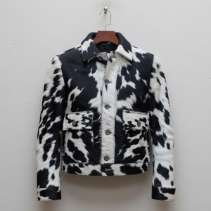 Genuine Cowhide Leather Winter Jacket Men's Wholesale Price Custom Logo High Quality Cowhide Jackets - Product Image 1