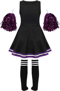 Venta de uniformes de porristas juveniles de alta calidad para competición, uniformes de porristas rosas, uniformes en oferta 2022, logotipo personalizado - Product Image 4