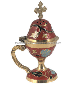 Unique Style Brass Incense Burner Colorful Pattern Latest Look Rust Free Incense Burner and <b>Aroma</b> <b>Diffuser</b> for Home & Garden - Product Image 3