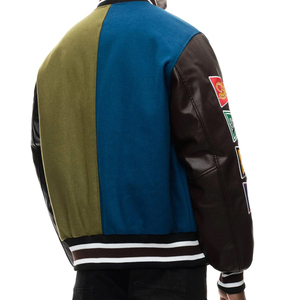 Custom Embroidery Chenille Patches Baseball <b>Jacket</b> Varsity <b>Jacket</b> Men Blank Varsity <b>Jackets</b> Wholesale Varsity <b>Jacket</b> for Men - Product Image 5