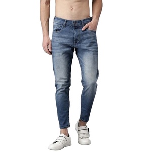 Pantalon en jean personnalisé de haute qualité pour hommes, fermeture à glissière, conception lavée à la mouche, logo personnalisé, quantité minimale de commande bas, vente à bas prix - Product Image 6