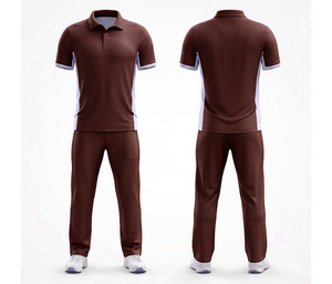 <b>Cricket</b> Sportswear Wholesale Supplier with Full Sublimation Printing |Men Women Youth <b>Cricket</b> Wears Polo Shirt and Trouser - Product Image 1
