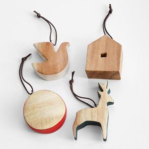 <b>Wooden</b> <b>Christmas</b> Hanging Ornament Laser Cut Bell Shape With <b>Tree</b> Design Merry <b>Christmas</b> Text Traditional Style Decor - Product Image 2