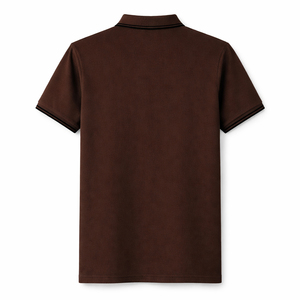 Polo en piqué de coton de haute qualité avec bordures décoratives, personnalisation de marque, fournisseur OEM ODM, polo homme en vente - Product Image 4