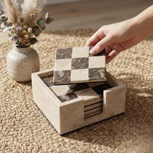 Stone Wholesale Decorative <b>Marble</b> Tic Tac Toe Set for Coffee <b>Table</b> New Arrival Popular Super Tic-tac-toe Game <b>Console</b> - Product Image 5