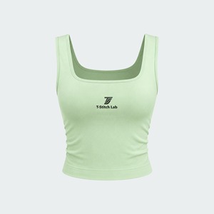 Débardeur côtelé vintage respirant et tendance pour femme, ajusté, avec design et étiquetage personnalisés, 100 % coton - Product Image 2