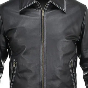 <b>Leather</b> <b>Jacket</b> Premium Tailored <b>Leather</b> Coat Elegant Modern Fashion OEM Manufacturer Factory Supply - Product Image 6