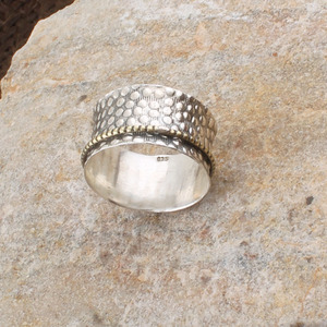 แหวนเงินแท้ 925 แบบหมุนได้ แหวนทำมือสำหรับสมาธิ แหวนคลายเครียด แหวนนิ้วโป้ง ขายส่ง - Product Image 6