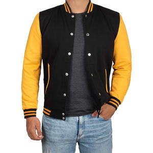 Blousons universitaires en laine de haute qualité pour hommes 2026, grandes tailles, broderie de lettres personnalisée, design épaules tombantes, hiver, pour étudiants, style baseball - Product Image 1