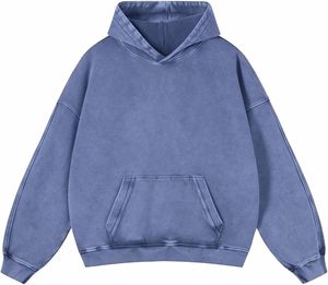 Sudadera con Capucha Oversize para Mujer, Color Sólido, Algodón French Terry, Diseño con Bolsillos, Estilo Casual para Otoño, Superventas 2026 - Product Image 4