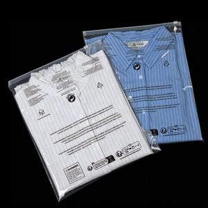 Custom Size Pe Transparent Zip Lock <b>Plastic</b> High Clarity <b>Clear</b> Garment Pouch Reusable Sealed Clothing Packaging <b>Bag</b> - Product Image 3