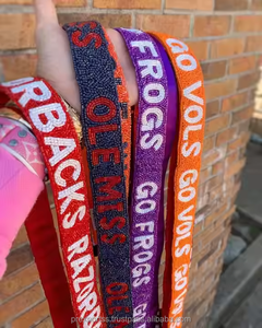 Howdy Custom Handmade Embroidery Beaded <b>Strap</b> Adjustable Crossbody <b>Bag</b> <b>Replacement</b> Purse Accessory Decorative College Gameday - Product Image 4