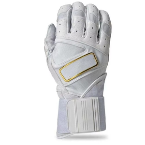 Leather Batting Glove Pair Breathable Knit Wrist Closure Wrist Support Professional Training Unisex Adult Baseball Teams Wear - Product Image 3