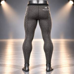 Men's <b>Thermal</b> Leggings Winter Underwear Full Length Tights Quick Dry Stretch Base Layer for Outdoor Wear - Product Image 2