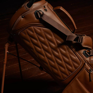 Bolsa de Golf de Cuero PU con Múltiples Compartimentos para Mujer, Impermeable, Gran Capacidad, Correa Cruzada, Diseño Moderno, Duradera y Ligera - Product Image 5