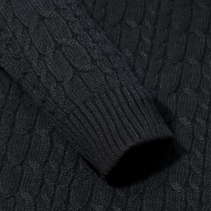 Pull à col roulé pour homme en polyester, viscose et nylon, anti-boulochage, respirant, séchage rapide, manches longues, hiver, style décontracté chic, bureau - Product Image 5