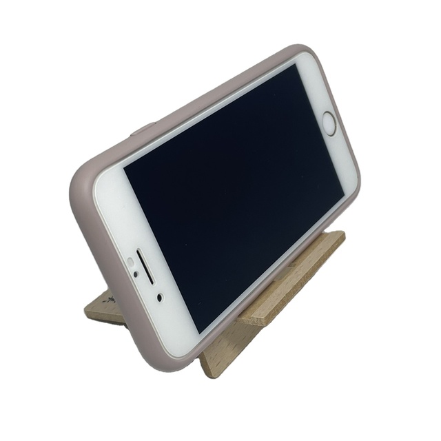 Blank Flexible Magnetic Wooden Phone Holder with Charger for Desk and Bed Use Adjustable Height Portable Lay Flat Design